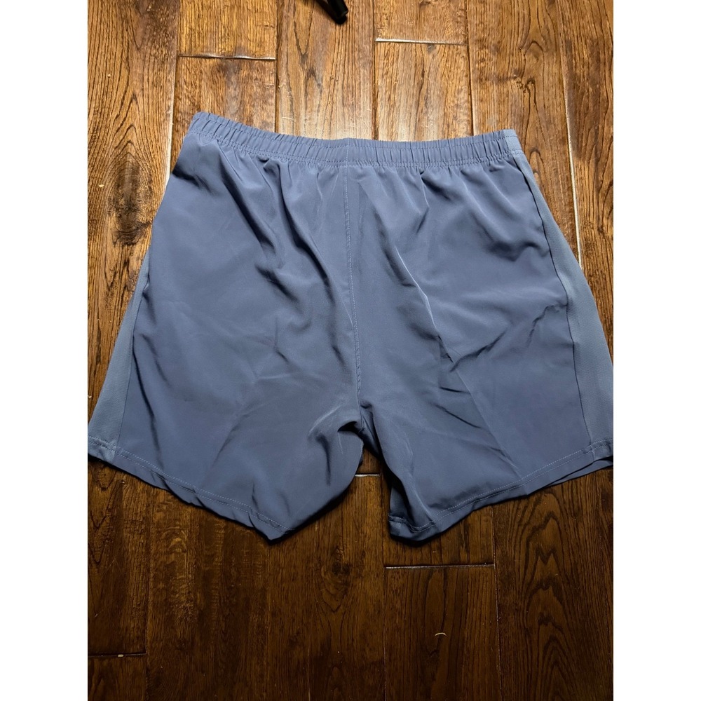 Unbranded Mens Athletic Shorts Slate Blue Gray Size Large Mesh Side‎ Panels Gym - Picture 3 of 5
